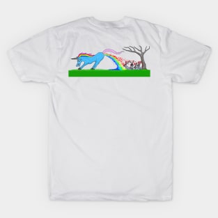 2 side Unicorn rainblowout T-Shirt